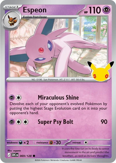 Espeon (ME: 30th Celebration) (069/128)