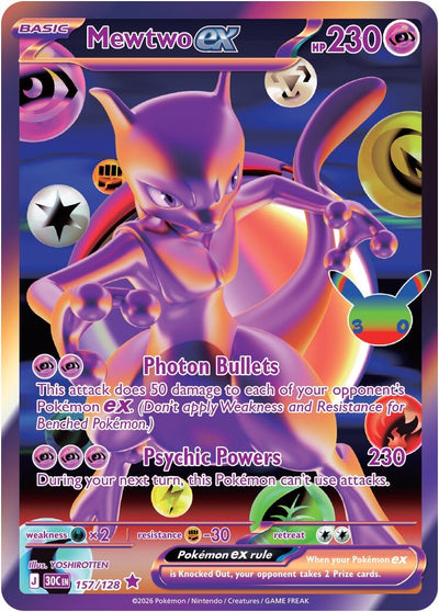Mewtwo ex (ME: 30th Celebration) (157/128)