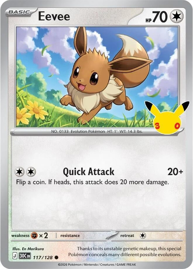 Image for Eevee (ME: 30th Celebration) (117/128) - Pokemon