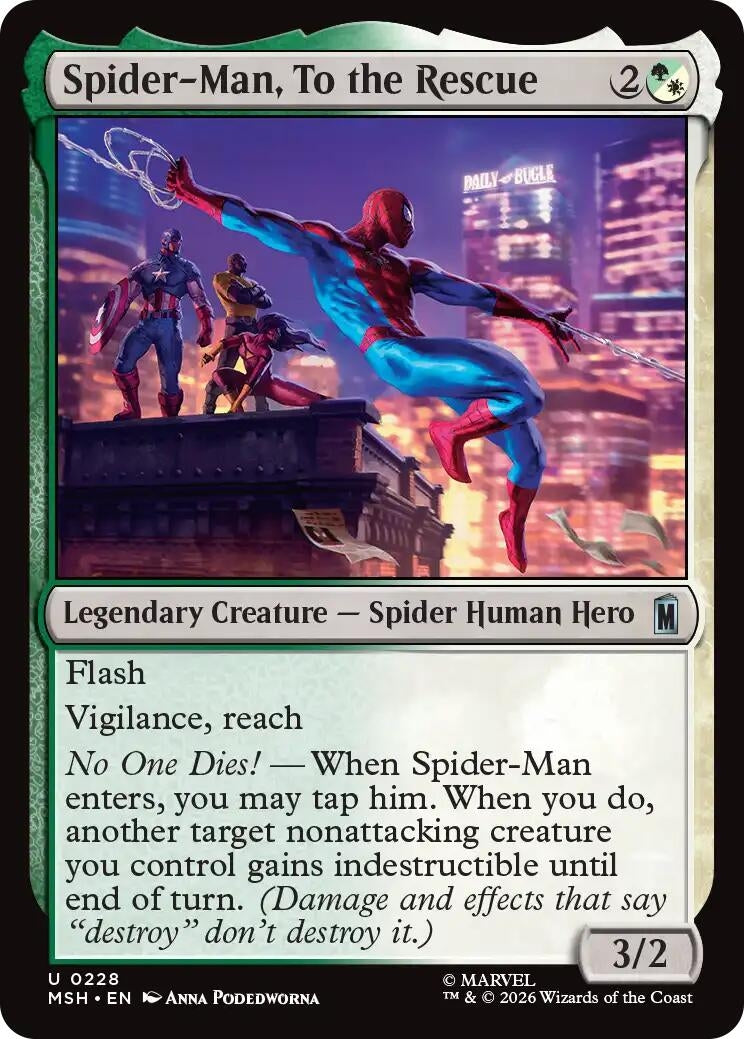 Image for Spider-Man, To the Rescue (Marvel Super Heroes) (228) - Magic: The Gathering