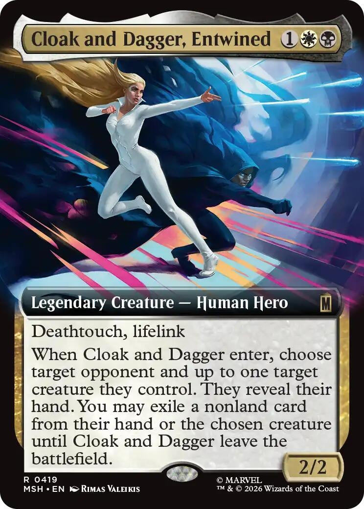 Image for Cloak and Dagger, Entwined (Extended Art) (Marvel Super Heroes) (419) - Magic: The Gathering