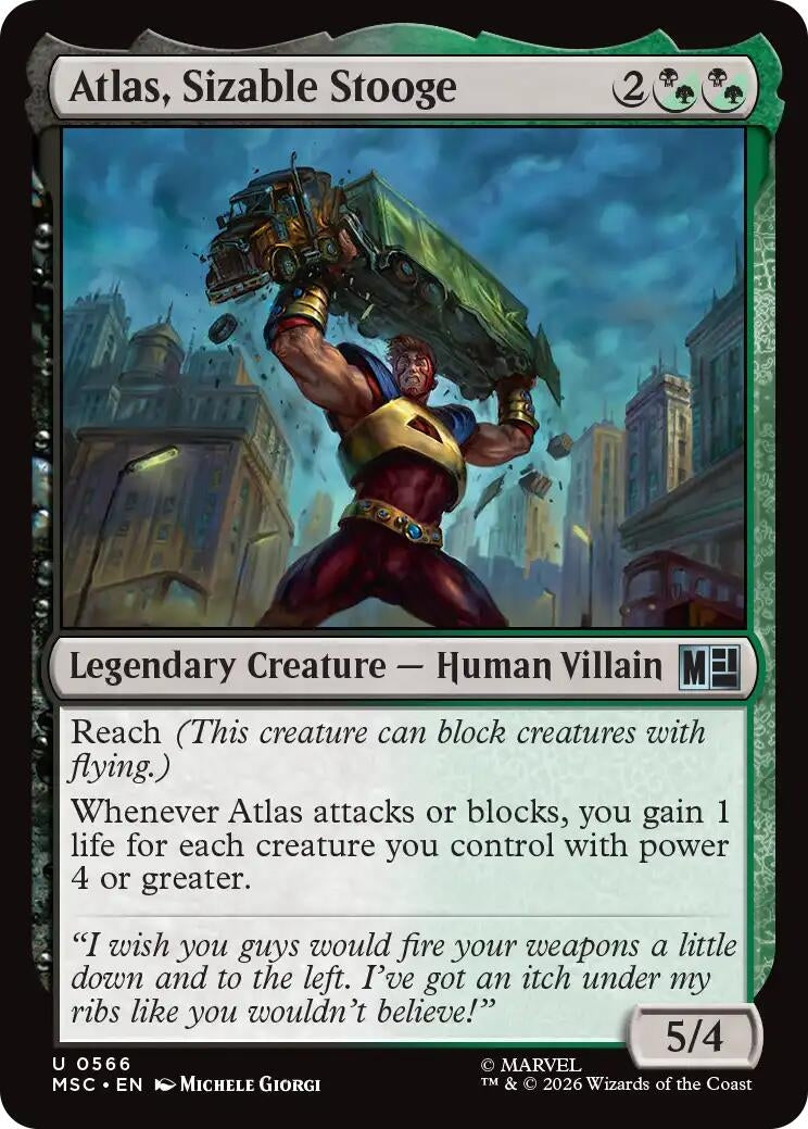 Image for Atlas, Sizable Stooge (Commander: Marvel Super Heroes) (566) - Magic: The Gathering