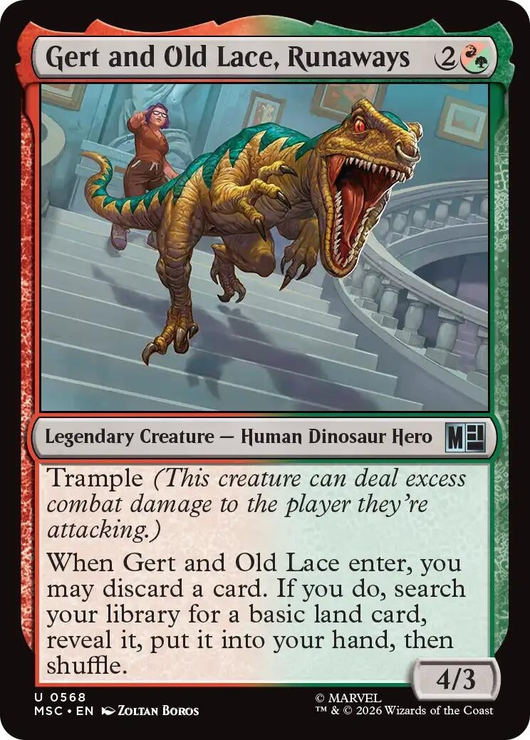 Image for Gert and Old Lace, Runaways (Commander: Marvel Super Heroes) (568) - Magic: The Gathering