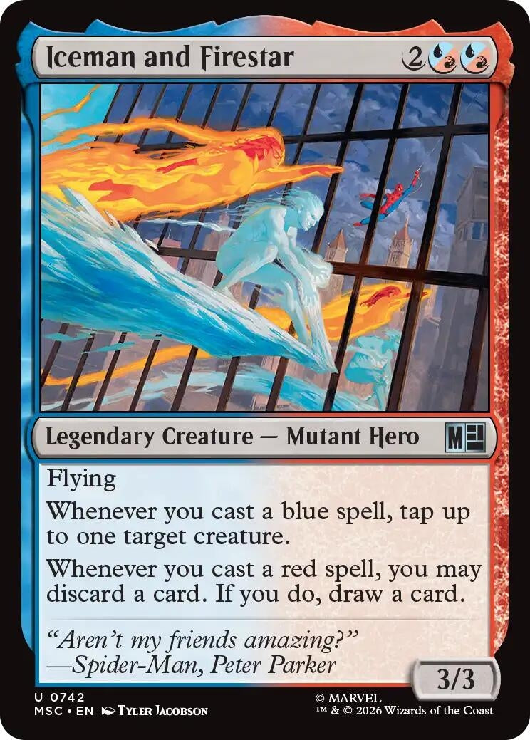 Image for Iceman and Firestar (Commander: Marvel Super Heroes) (742) - Magic: The Gathering