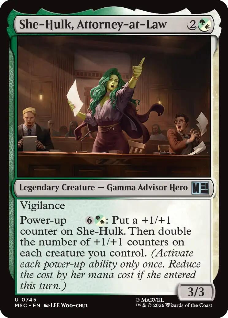 Image for She-Hulk, Attorney-at-Law (Commander: Marvel Super Heroes) (745) - Magic: The Gathering