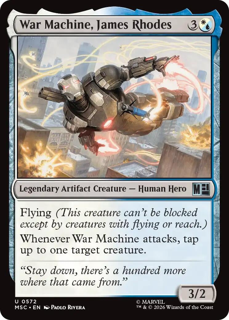Image for War Machine, James Rhodes (Commander: Marvel Super Heroes) (572) - Magic: The Gathering
