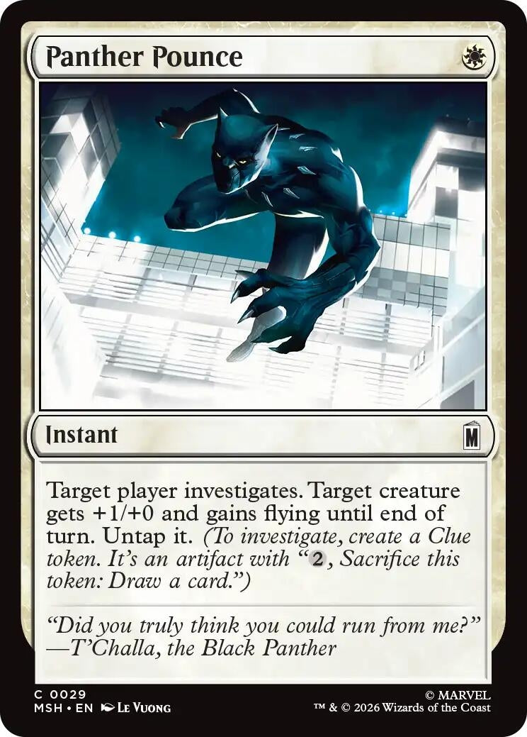 Image for Panther Pounce (Marvel Super Heroes) (29) - Magic: The Gathering