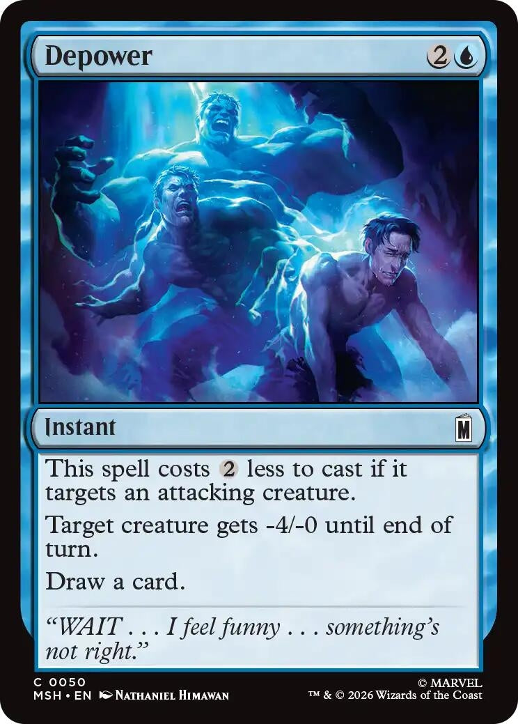 Image for Depower (Marvel Super Heroes) (50) - Magic: The Gathering