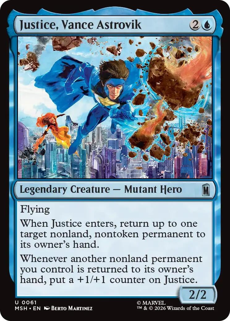Image for Justice, Vance Astrovik (Marvel Super Heroes) (61) - Magic: The Gathering