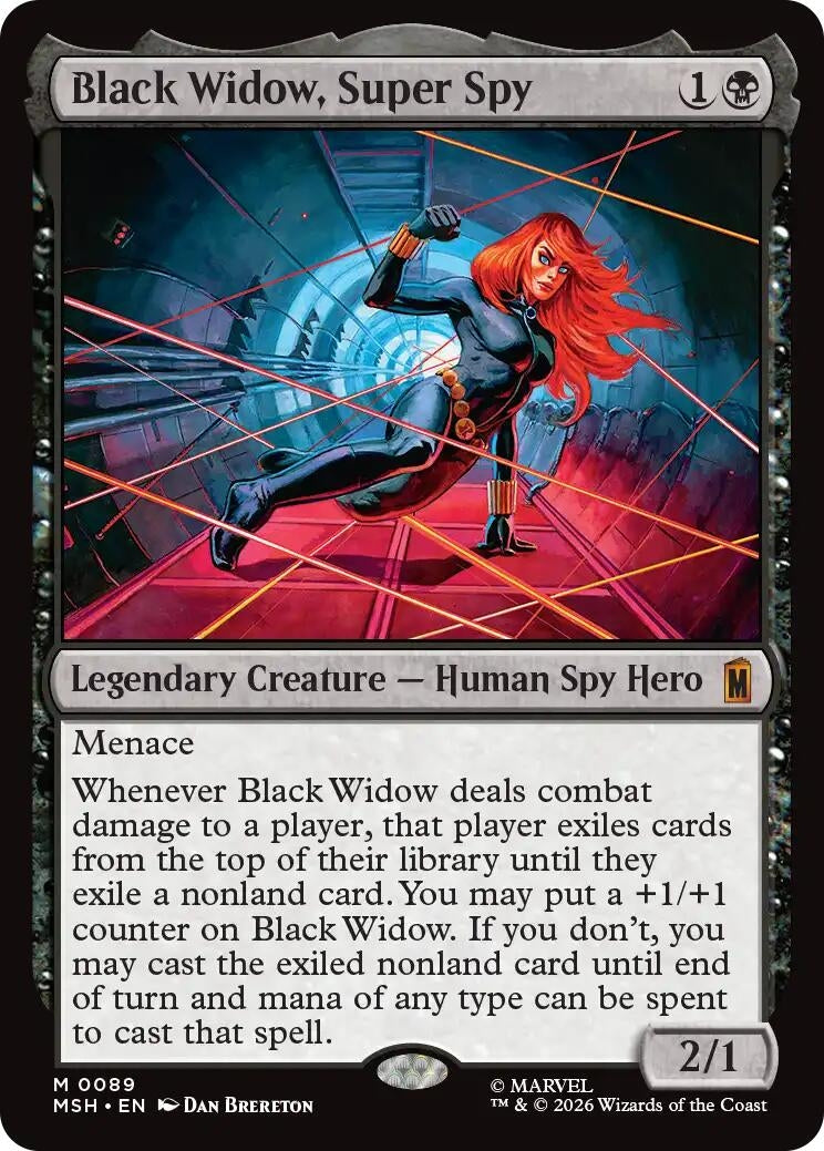 Image for Black Widow, Super Spy (Marvel Super Heroes) (89) - Magic: The Gathering