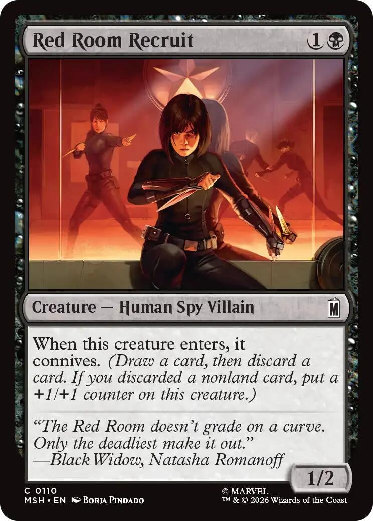 Image for Red Room Recruit (Marvel Super Heroes) (110) - Magic: The Gathering