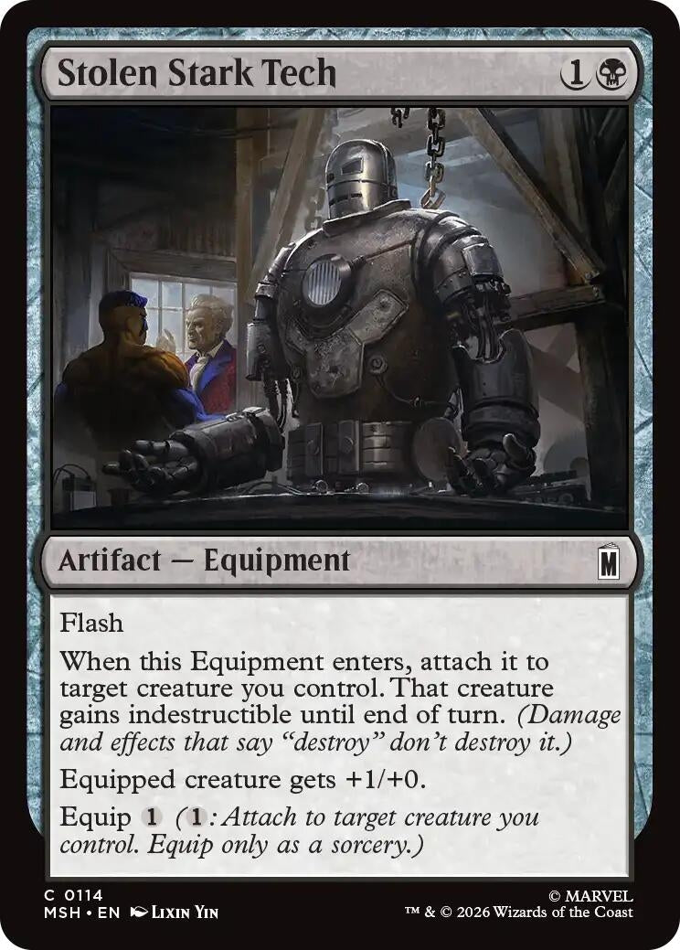 Image for Stolen Stark Tech (Marvel Super Heroes) (114) - Magic: The Gathering