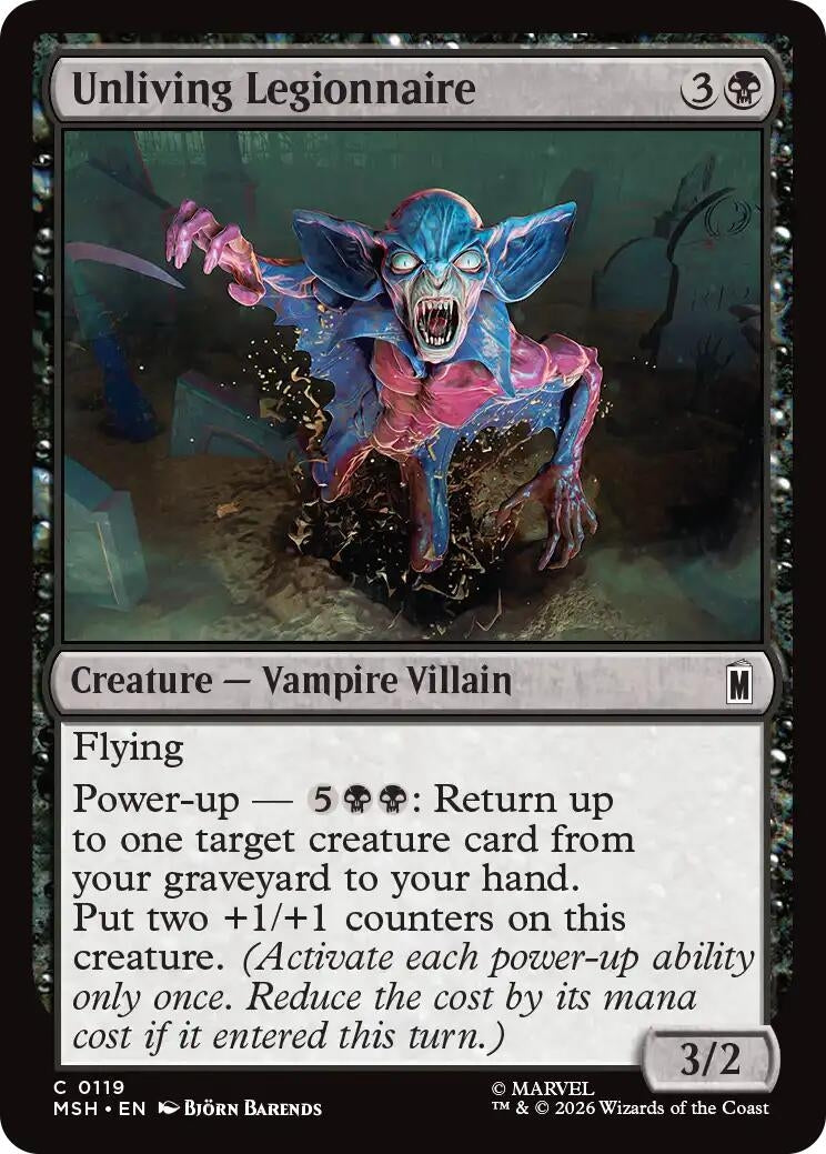 Image for Unliving Legionnaire (Marvel Super Heroes) (119) - Magic: The Gathering