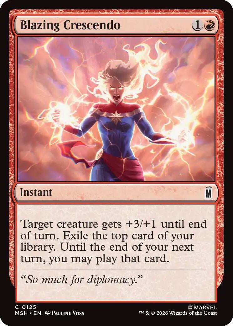 Image for Blazing Crescendo (Marvel Super Heroes) (125) - Magic: The Gathering