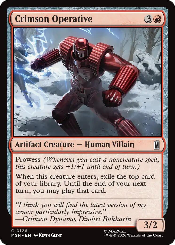 Image for Crimson Operative (Marvel Super Heroes) (126) - Magic: The Gathering