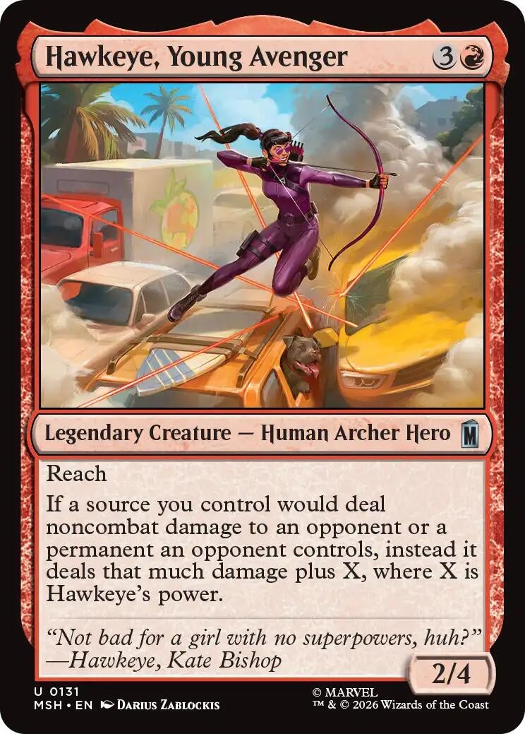 Image for Hawkeye, Young Avenger (Marvel Super Heroes) (131) - Magic: The Gathering