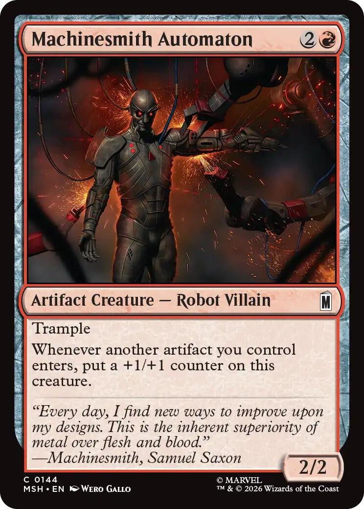 Image for Machinesmith Automaton (Marvel Super Heroes) (144) - Magic: The Gathering