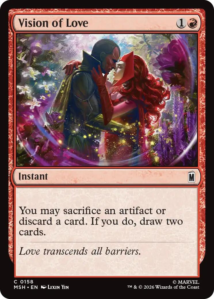 Image for Vision of Love (Marvel Super Heroes) (158) - Magic: The Gathering