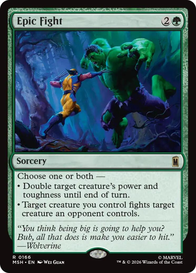 Image for Epic Fight (Marvel Super Heroes) (166) - Magic: The Gathering