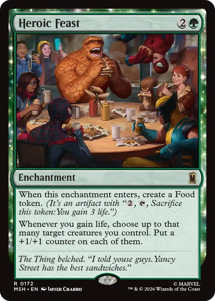 Image for Heroic Feast (Marvel Super Heroes) (172) - Magic: The Gathering