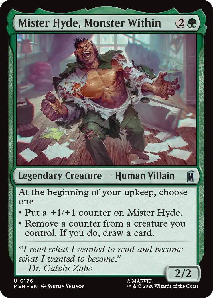 Image for Mister Hyde, Monster Within (Marvel Super Heroes) (176) - Magic: The Gathering