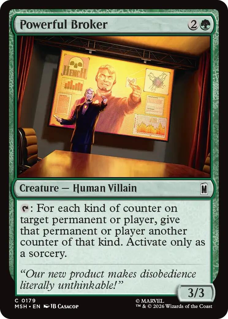 Image for Powerful Broker (Marvel Super Heroes) (179) - Magic: The Gathering