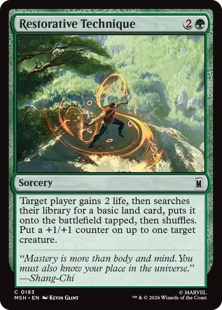 Image for Restorative Technique (Marvel Super Heroes) (183) - Magic: The Gathering