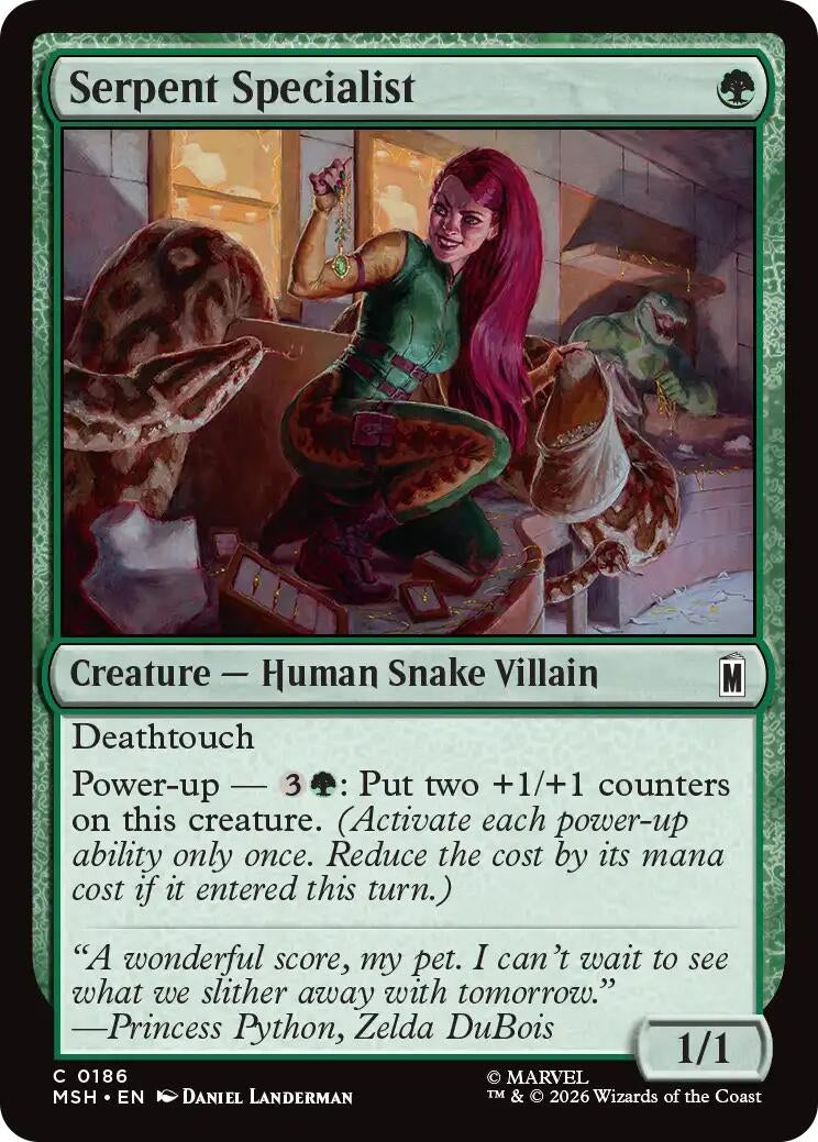 Image for Serpent Specialist (Marvel Super Heroes) (186) - Magic: The Gathering