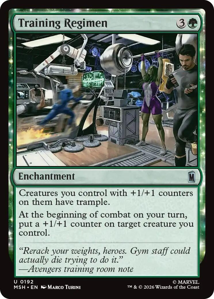 Image for Training Regimen (Marvel Super Heroes) (192) - Magic: The Gathering