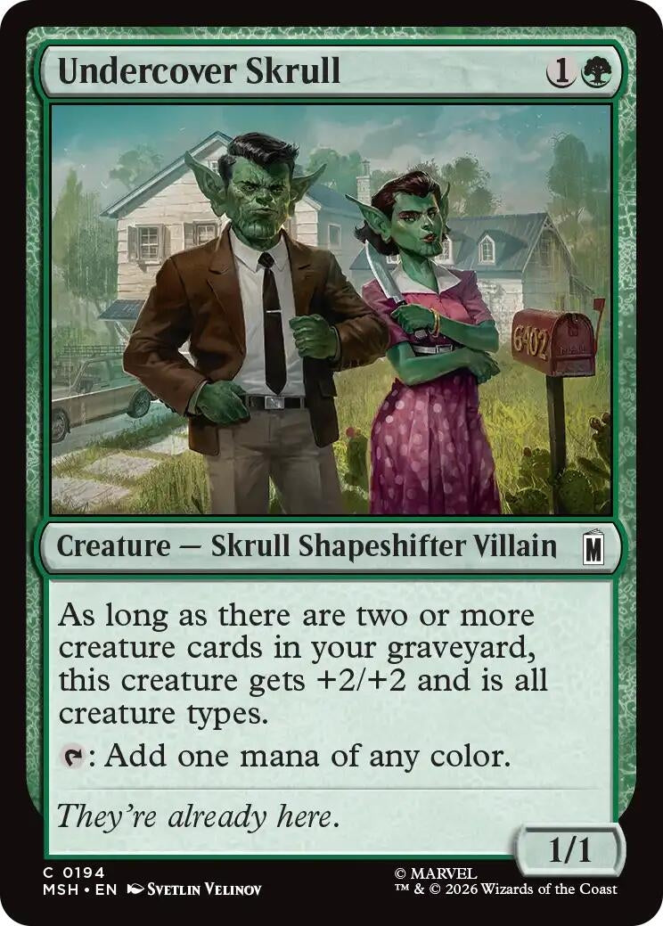 Image for Undercover Skrull (Marvel Super Heroes) (194) - Magic: The Gathering