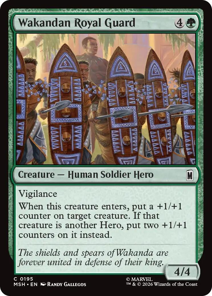 Image for Wakandan Royal Guard (Marvel Super Heroes) (195) - Magic: The Gathering
