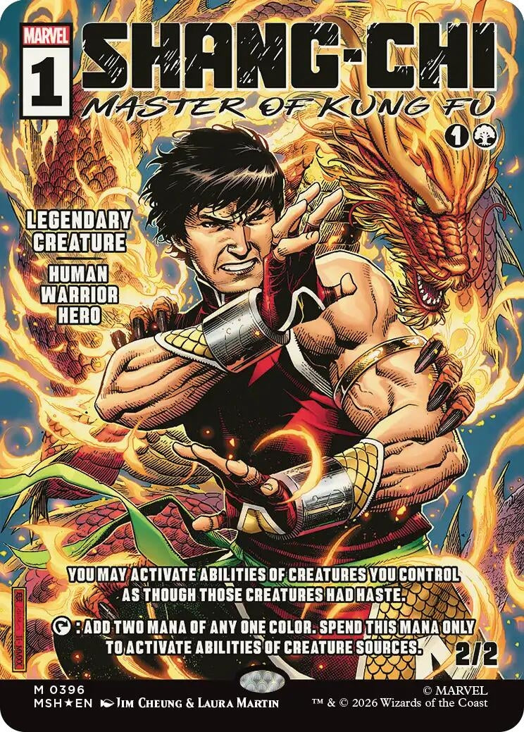 Image for Shang-Chi, Master of Kung Fu (Borderless) (0396) (Marvel Super Heroes) (396) - Magic: The Gathering