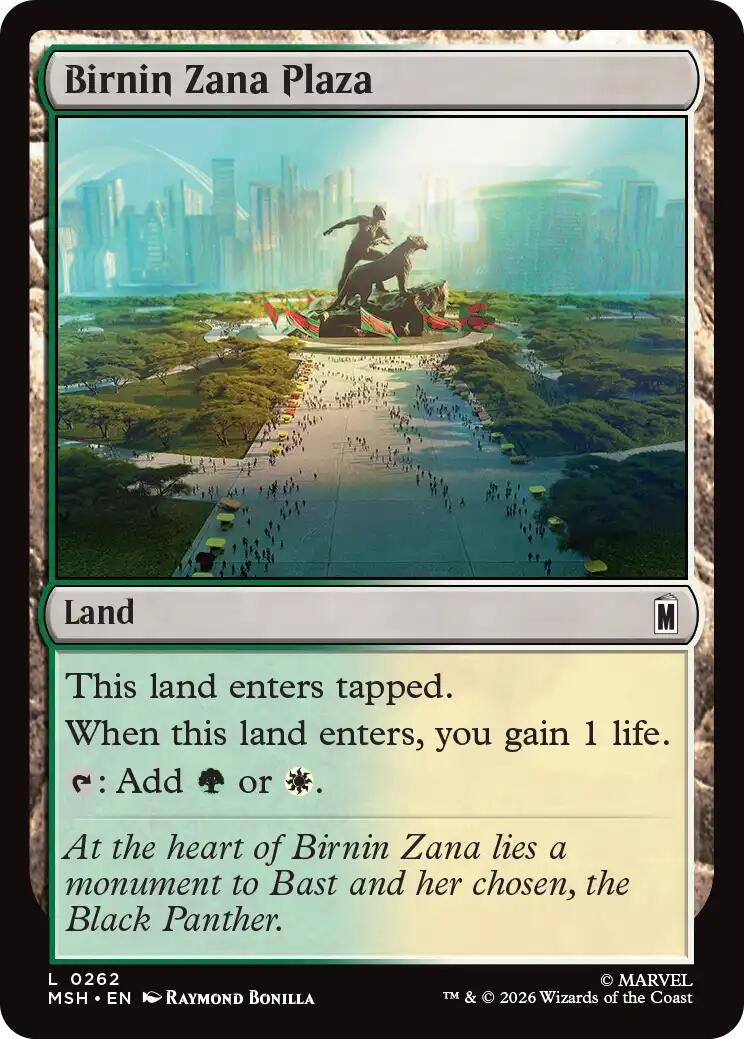 Image for Birnin Zana Plaza (Marvel Super Heroes) (262) - Magic: The Gathering