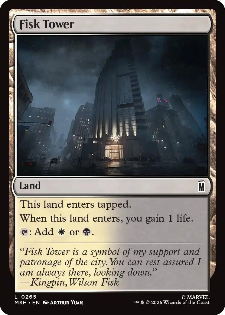Image for Fisk Tower (Marvel Super Heroes) (265) - Magic: The Gathering
