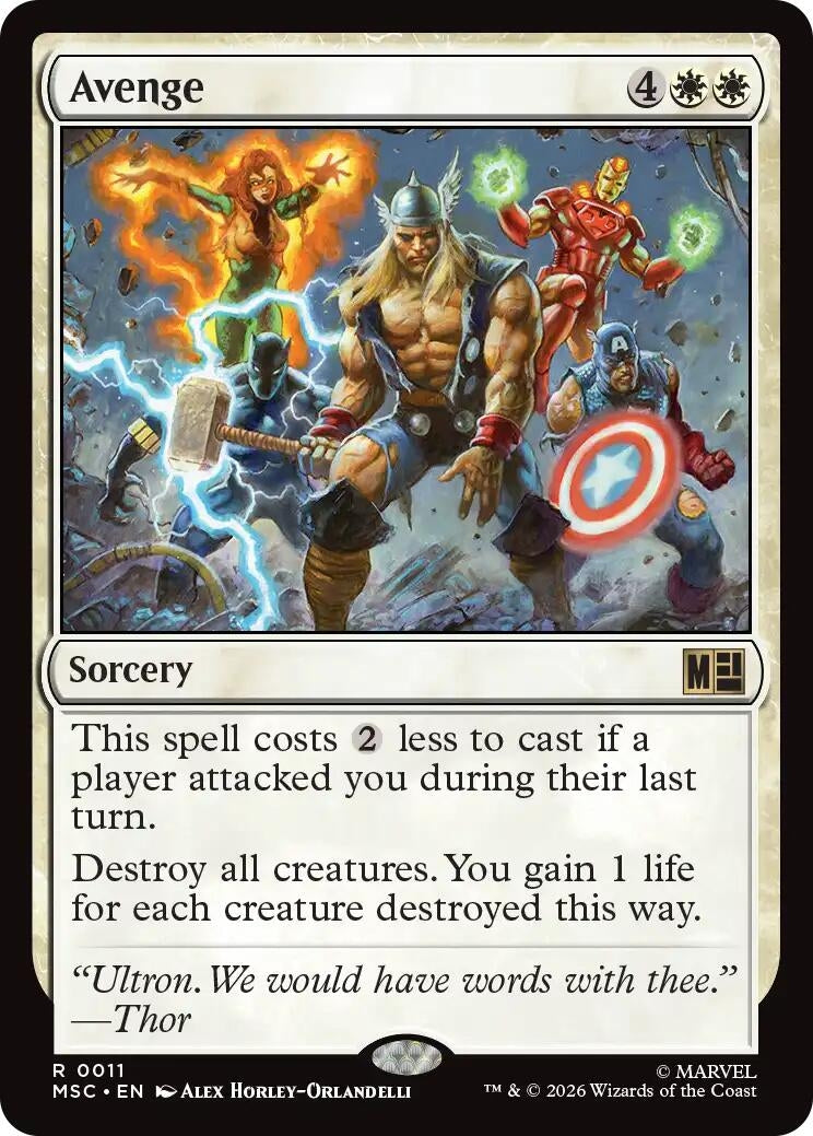 Image for Avenge (Commander: Marvel Super Heroes) (11) - Magic: The Gathering