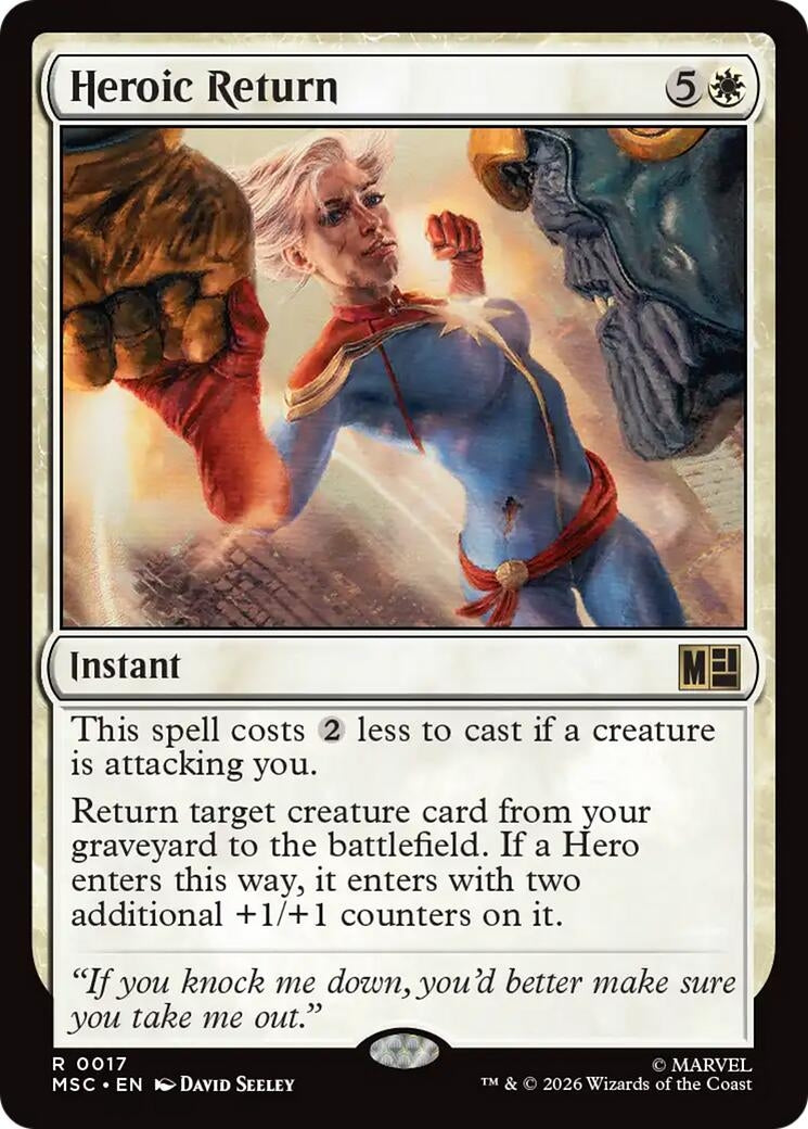 Image for Heroic Return (Commander: Marvel Super Heroes) (17) (MSC) - Magic: The Gathering