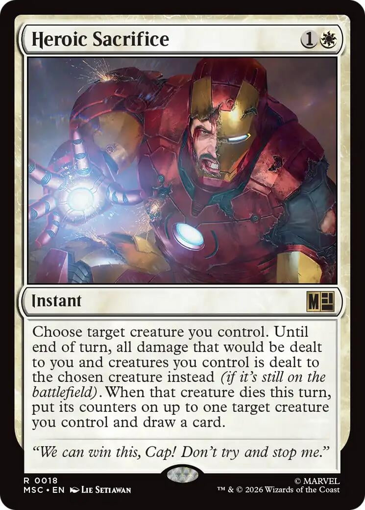 Image for Heroic Sacrifice (Commander: Marvel Super Heroes) (18) (MSC) - Magic: The Gathering