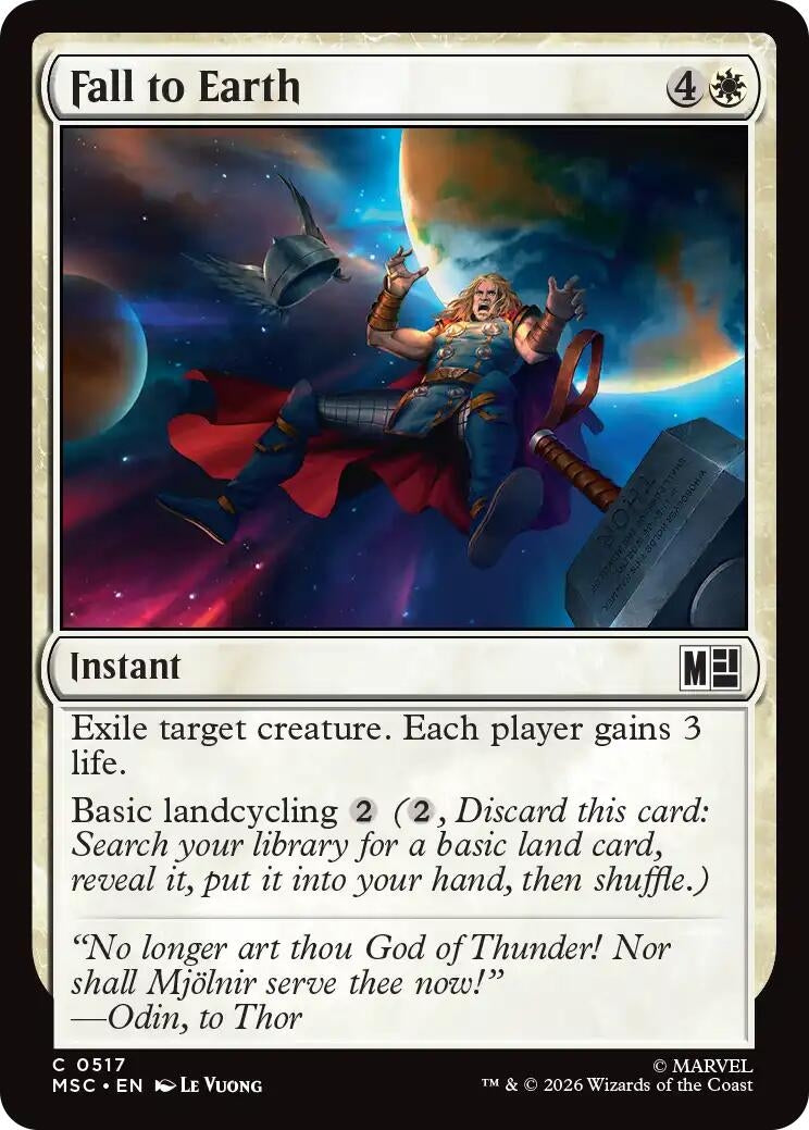 Image for Fall to Earth (Commander: Marvel Super Heroes) (517) (MSC) - Magic: The Gathering