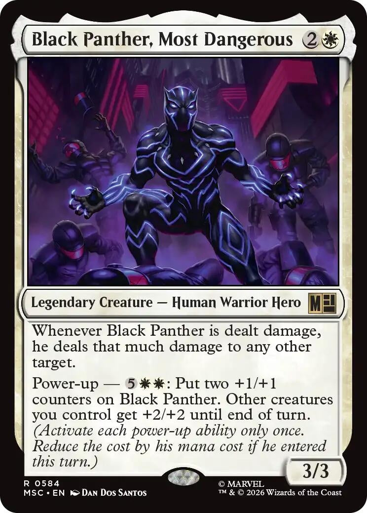 Image for Black Panther, Most Dangerous (Commander: Marvel Super Heroes) (584) (MSC) - Magic: The Gathering