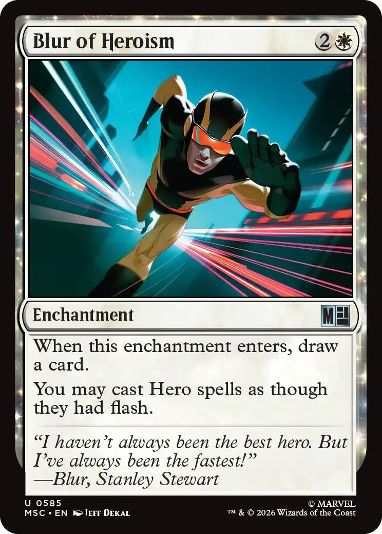 Image for Blur of Heroism (Commander: Marvel Super Heroes) (585) (MSC) - Magic: The Gathering