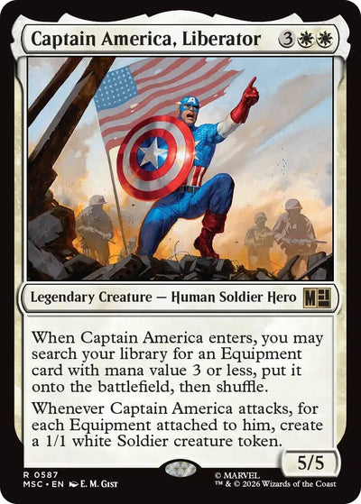 Captain America, Liberator (Commander: Marvel Super Heroes) (587) (MSC)
