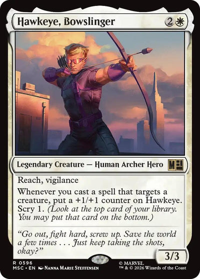 Hawkeye, Bowslinger (Commander: Marvel Super Heroes) (596) (MSC)