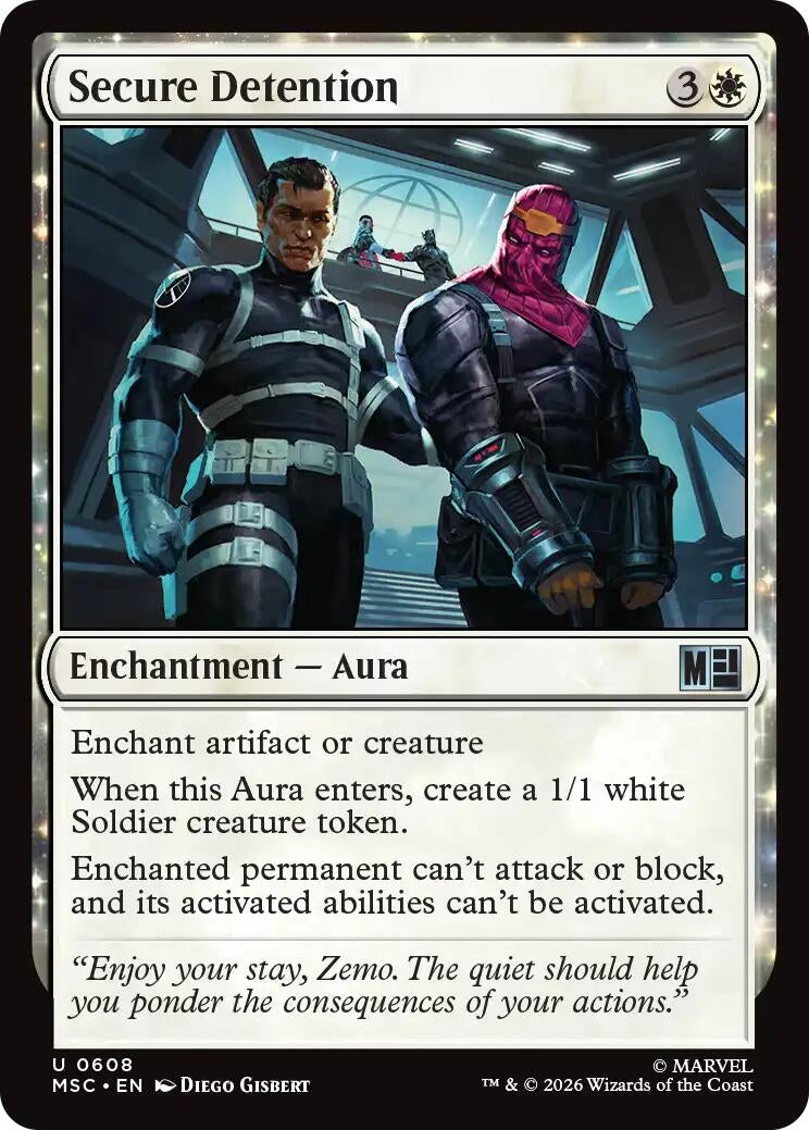 Image for Secure Detention (Commander: Marvel Super Heroes) (608) (MSC) - Magic: The Gathering