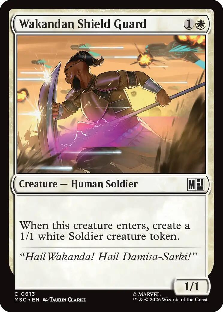 Image for Wakandan Shield Guard (Commander: Marvel Super Heroes) (613) (MSC) - Magic: The Gathering