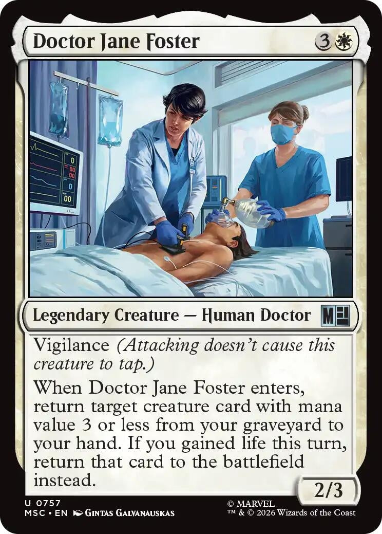 Image for Doctor Jane Foster (Commander: Marvel Super Heroes) (757) (MSC) - Magic: The Gathering