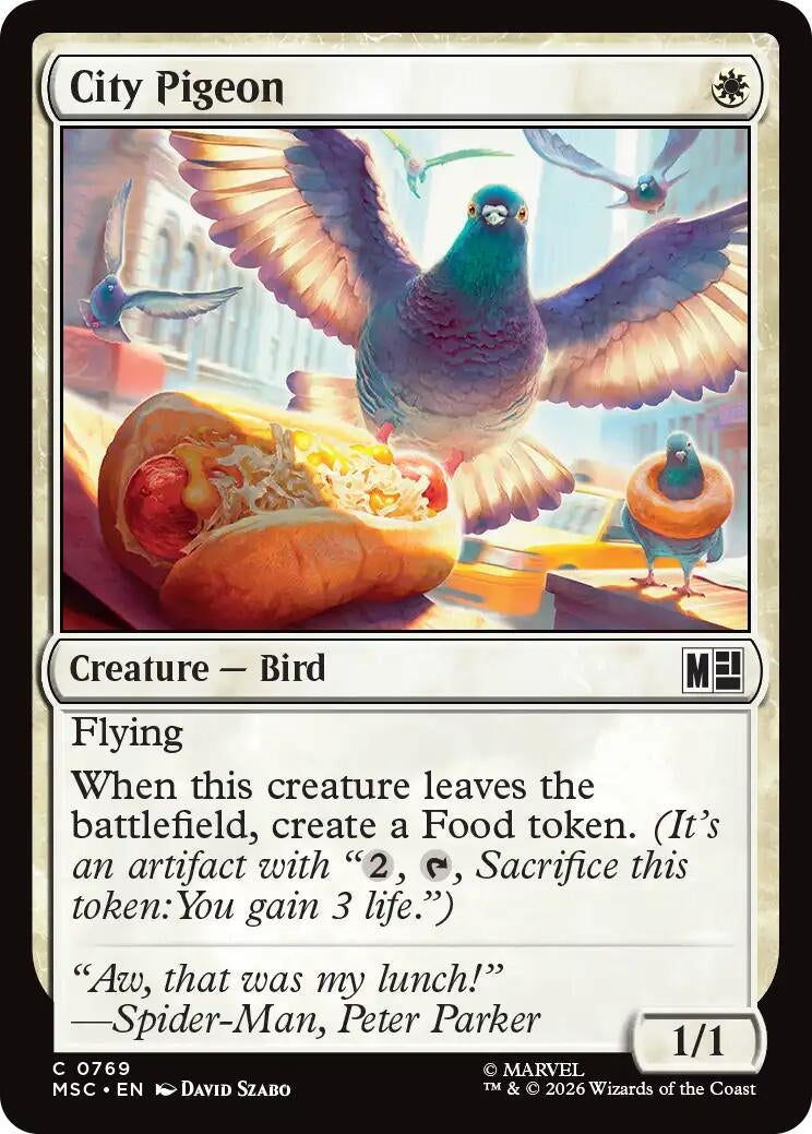 Image for City Pigeon (Commander: Marvel Super Heroes) (769) (MSC) - Magic: The Gathering