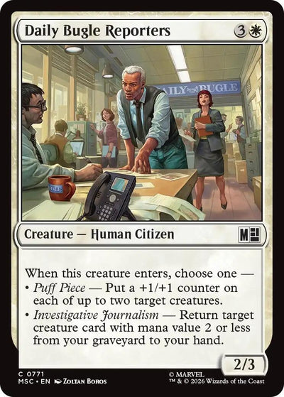 Daily Bugle Reporters (Commander: Marvel Super Heroes) (771) (MSC)