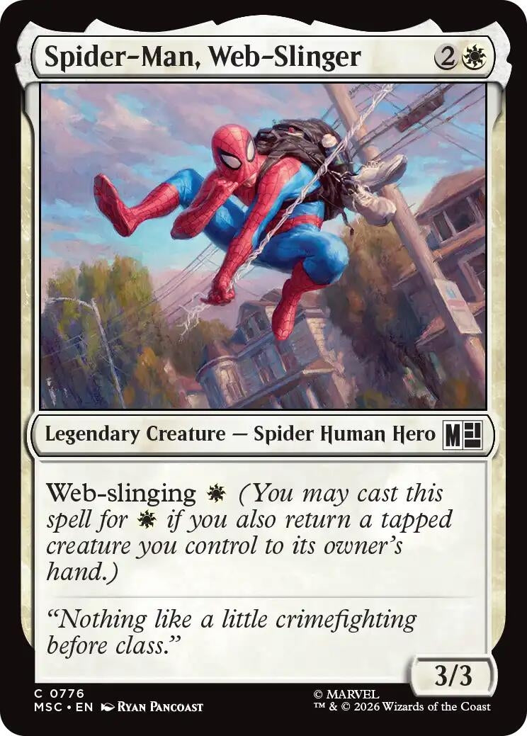 Image for Spider-Man, Web-Slinger (Commander: Marvel Super Heroes) (776) (MSC) - Magic: The Gathering