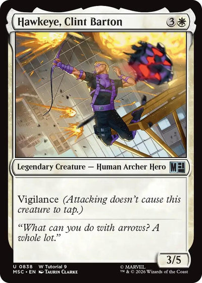 Hawkeye, Clint Barton (0838) (Commander: Marvel Super Heroes) (838) (MSC)