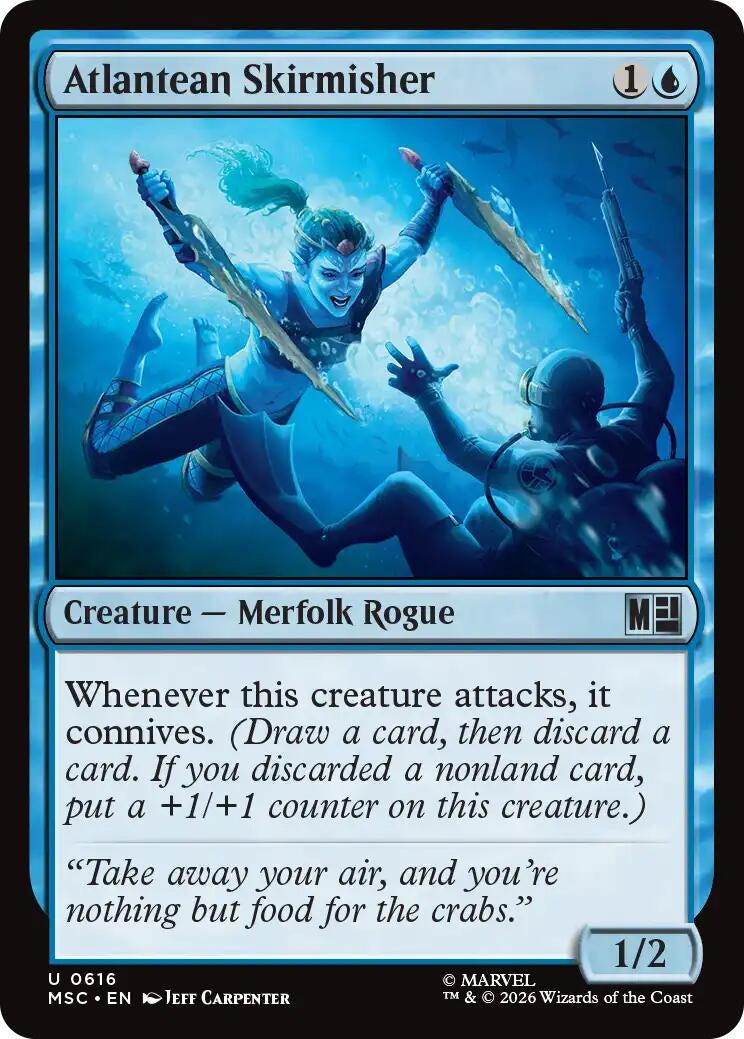 Image for Atlantean Skirmisher (Commander: Marvel Super Heroes) (616) - Magic: The Gathering